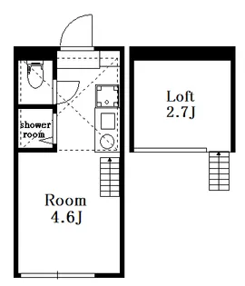 東京都中野区本町6【アパート】の間取り