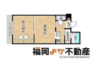 リバティ弐番館【2階】の間取り