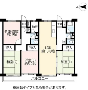 UR大谷田一丁目【12階】の間取り