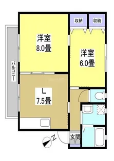 メゾン・リパーク【1階】の間取り