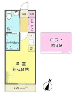 ハイツエノキ【2階】の間取り