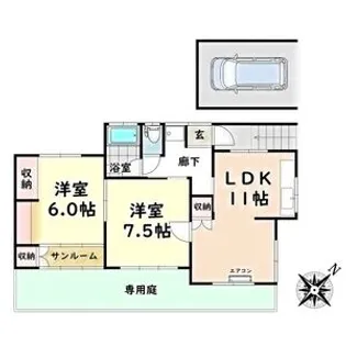 愛知県名古屋市緑区大高町字鷲津【一戸建】の間取り
