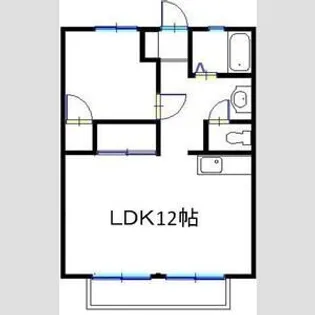 コーポ御立【2階】の間取り