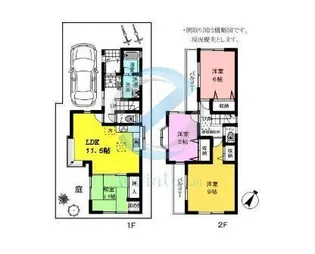 千葉県市川市欠真間2【一戸建】の間取り