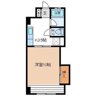 丸武マンション【1階】の間取り