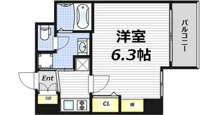 大阪府大阪市北区大淀北1【マンション】の間取り