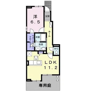 1LDKの間取り画像