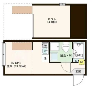 東京都大田区羽田2【アパート】の間取り