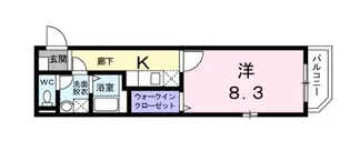 エバーグリーン【4階】の間取り