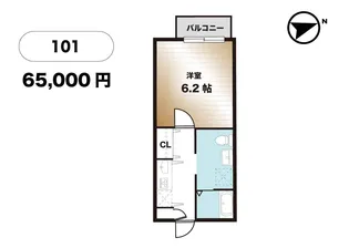 グランニール稲毛東II【1階】の間取り