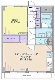 お花茶屋スカイマンション【3階】の間取り