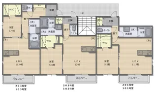 グレン・ビラI【1階】の間取り