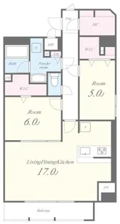 JPT RESIDENCE【12階】の間取り