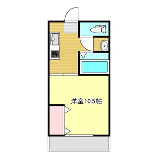 ハーバーハイツ万代町【4階】の間取り