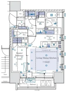 パークホームズ本郷三丁目【8階】の間取り