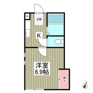 シティーハイツC【1階】の間取り