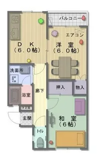 神奈川県横浜市青葉区鴨志田町【アパート】の間取り