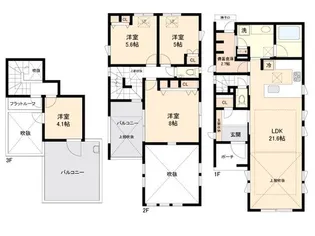 東京都練馬区田柄5【一戸建】の間取り
