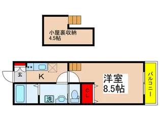 SパレスIV【1階】の間取り