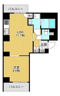 LASA戸越I【1階】の間取り
