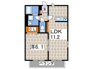 グラン ソレイユ【1階】の間取り