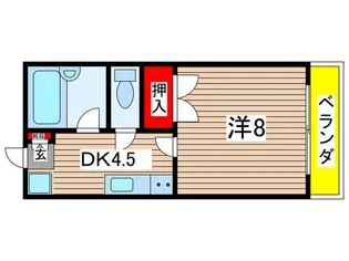 ディオグランビュー【2階】の間取り