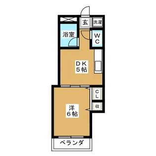 パレスドエトワール【1階】の間取り