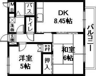 メゾン やくし【2階】の間取り