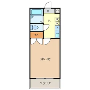 ドミサイルオーミヤ【3階】の間取り