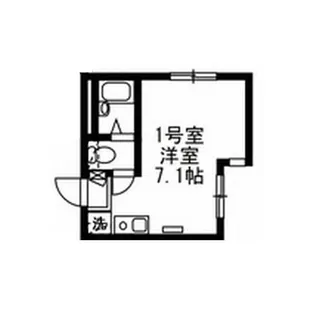 フロンティアアパートメント菊名5【1階】の間取り