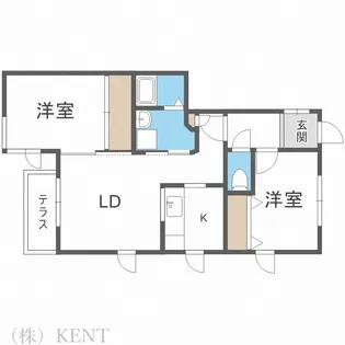 パルデンス宮の沢【2階】の間取り