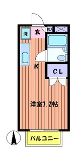 グロウス国立II【2階】の間取り