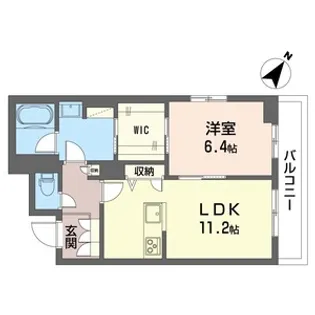 シャトー ワイエス【3階】の間取り