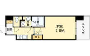 プールトゥジュール梅田ウエスト【13階】の間取り