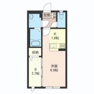 アン・グレーヌ【1階】の間取り