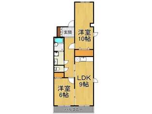グランドレジデンス西宮【2階】の間取り
