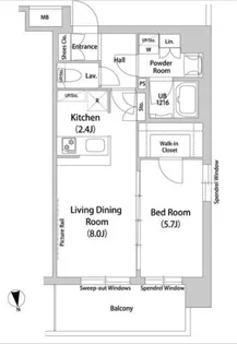 world residence 大手町【6階】の間取り