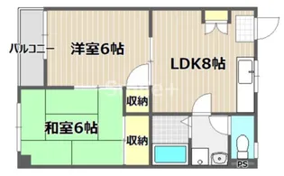 ホワイトメゾン B棟【2階】の間取り