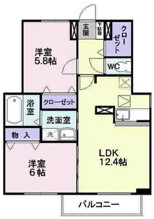 さくらヶ丘C【1階】の間取り