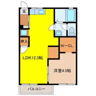 サンパレス本沢合I・II【2階】の間取り