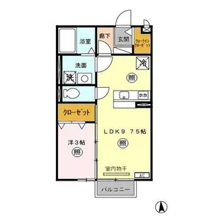 アルシオーネD【2階】の間取り
