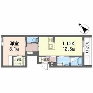 シャーメゾン松阪中央【2階】の間取り