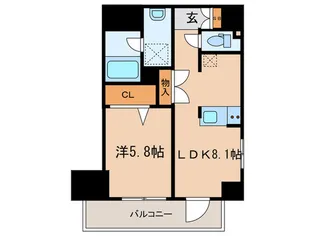 グリーンリーフ西早稲田【3階】の間取り