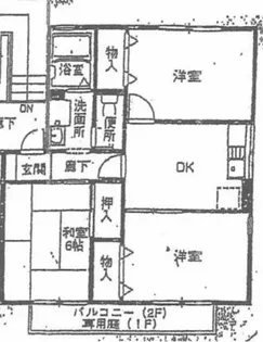 LIFE梅田【2階】の間取り