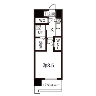 ヒルクレストELGRAND大江【4階】の間取り