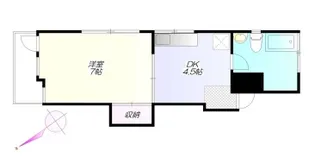 サンライズ小松【2階】の間取り