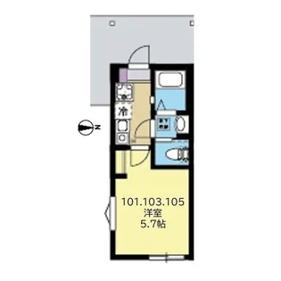 BLOOM平間【1階】の間取り
