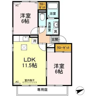 TMKホープII M棟【1階】の間取り