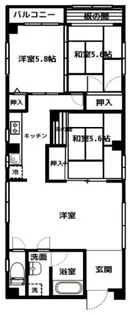 ハイ清澄【8階】の間取り