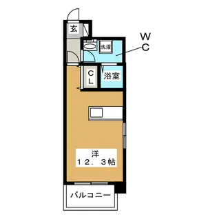 Gramercy Shirakawa Koen【3階】の間取り